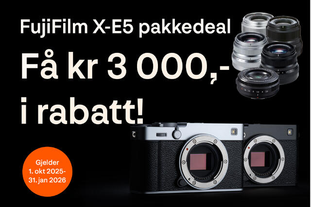 Fujifllm X-E5 pakkedeal